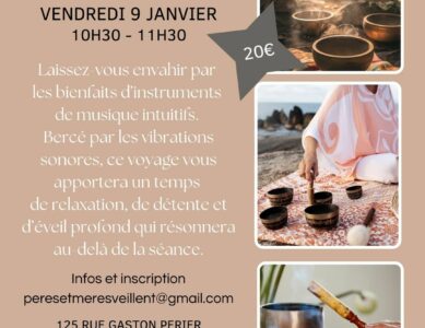 Voyage sonore au sein du tiers-lieu « Pères et Mères’Veillent » à St Just Chaleyssin (38) le 9 janvier