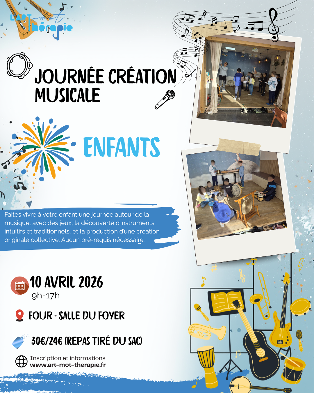 Journée de Création Musicale Pour Enfants le 10 avril 2026