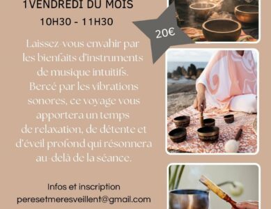 Voyage sonore au sein du tiers-lieu « Pères et Mères’Veillent » à St Just Chaleyssin (38) le 24 avril