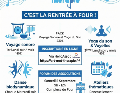 L&rsquo;association L&rsquo;Art Mot Thérapie fait sa rentrée
